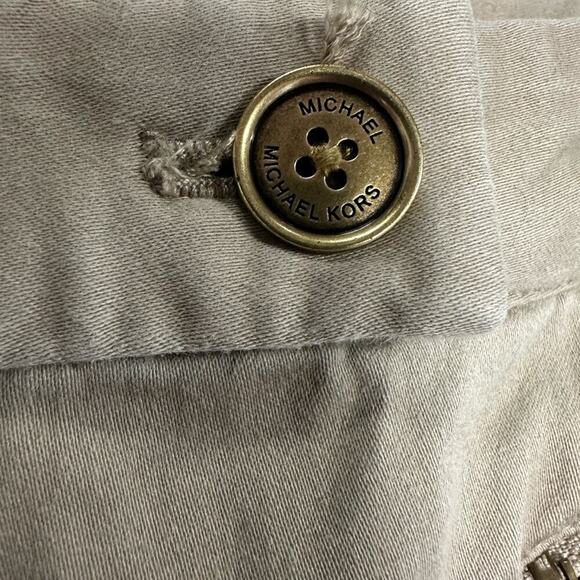 Michael Michael Kors Chic Beige Trousers with Zipper Details - Picture 3 of 5